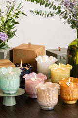 Flower Cut - Votive Candle | Yellow | Venetian Bergamot